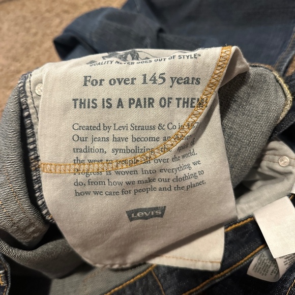 Levi's 569 LOOSE STRAIGHT FIT MEN'S JEANS 34x32 - Picture 7 of 9